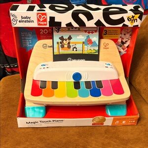 Baby Einstein Hape Magic Touch Wooden Piano Musical Toy New in box!